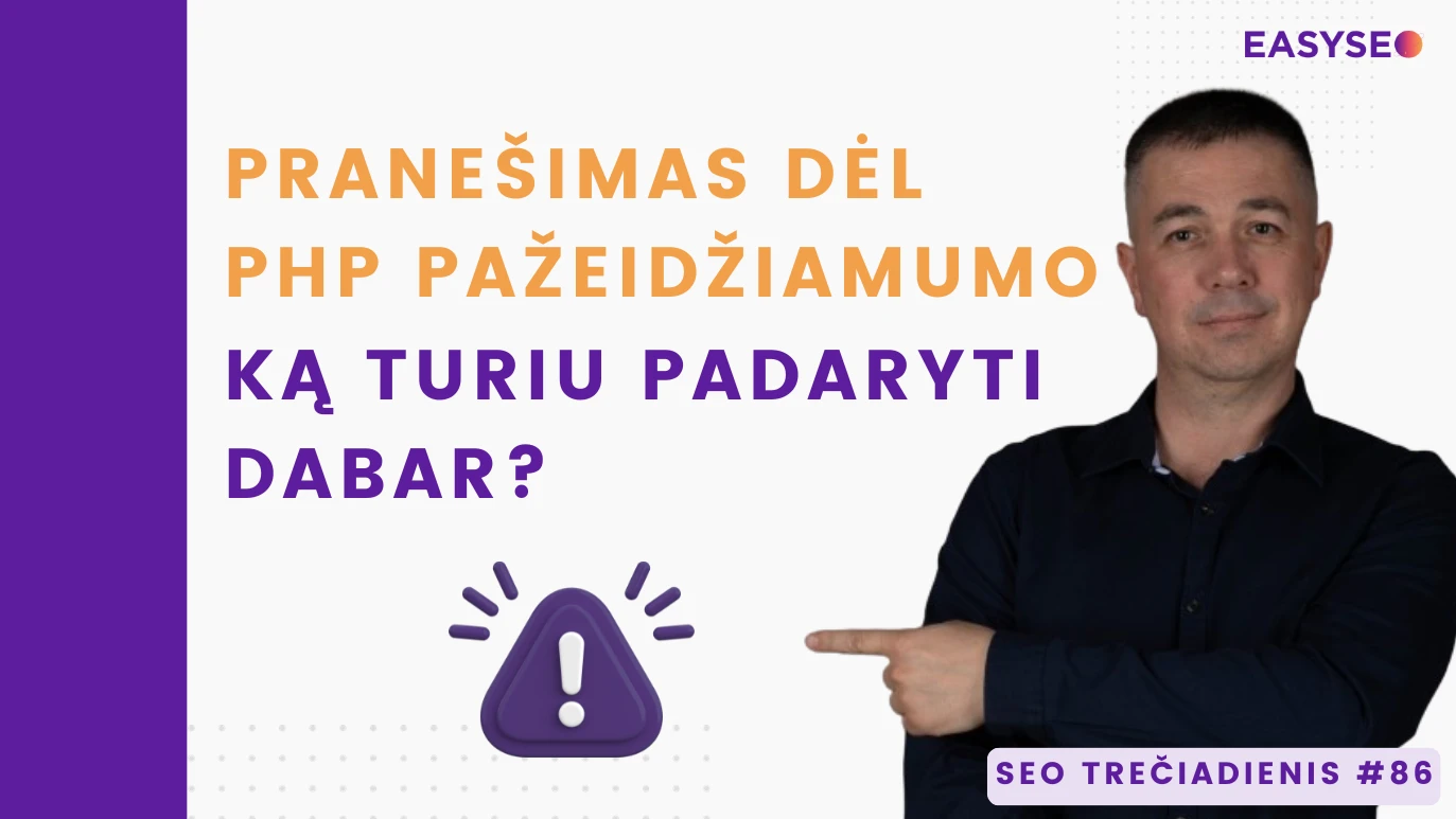 Php Pazeidziamumas Ka Daryti Jusu Svetainei St 86